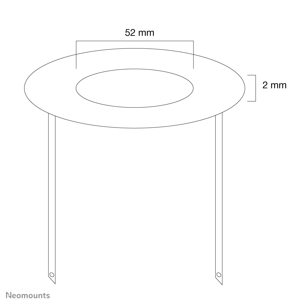 Neomounts FPMA-CRW5 Ceiling cover - diam. 52 mm